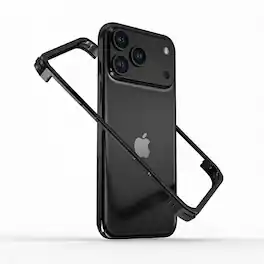 Dteck - For Apple iPhone 18 Pro Aluminum Bumper Case,Slim Fit Heat Dissipation Rugged Metal Frame Cover Corner Protection - Black