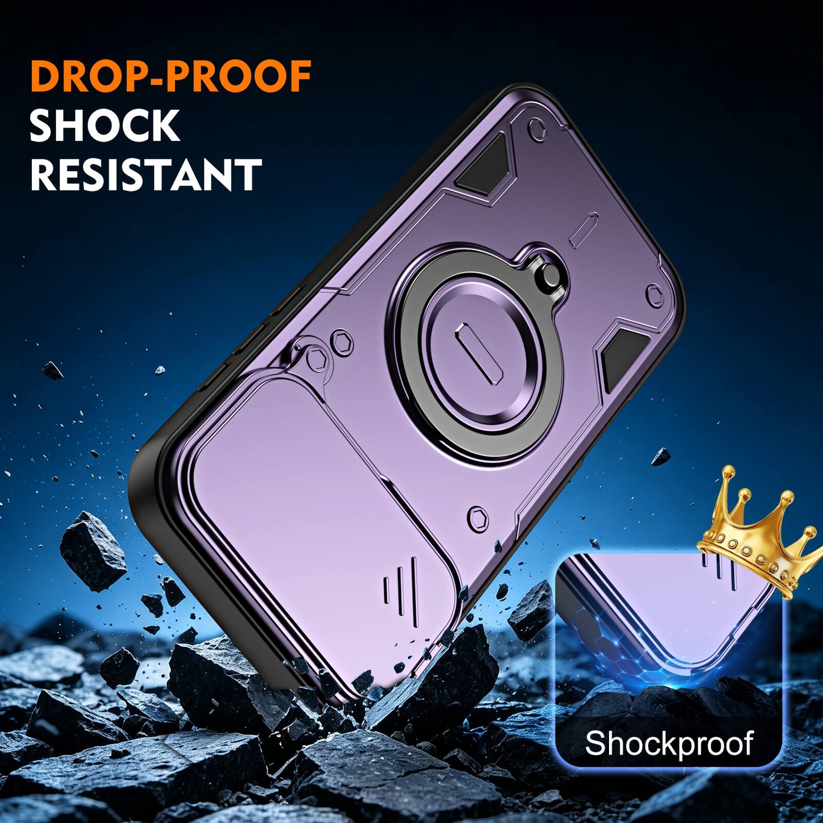 DROP-PROOF  
SHOCK RESISTANT  
Shockproof
