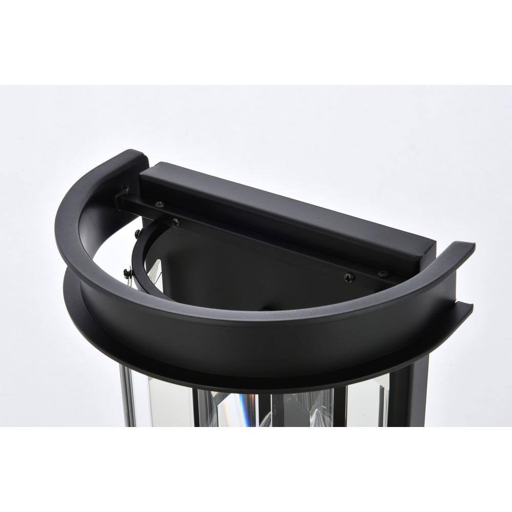 Alt View 2. Urban Classic - Sydney 2 light Matte Black Wall Sconce Clear Royal Cut Crystal - Matte Black.