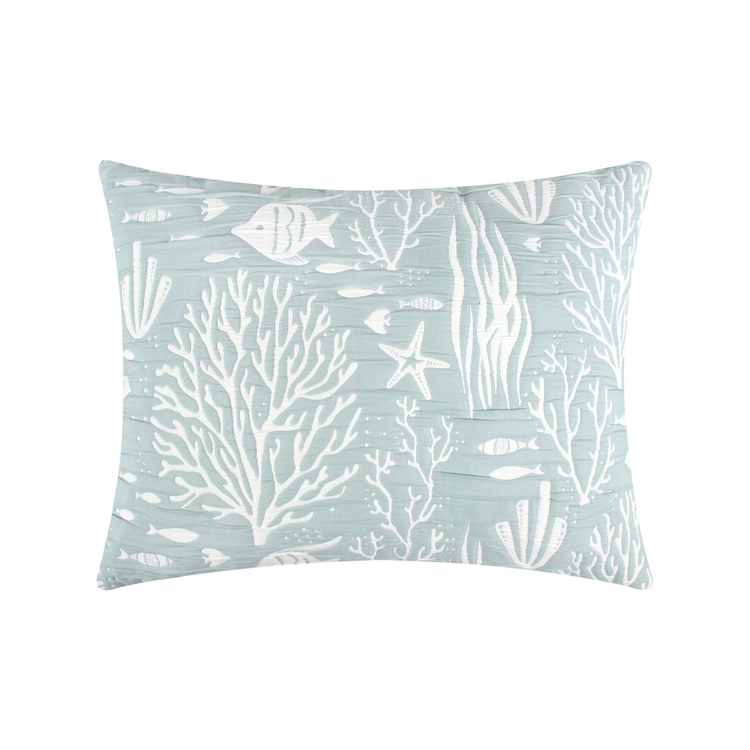 Angle. BreeBe - Marina Sham Standard - Seafoam.