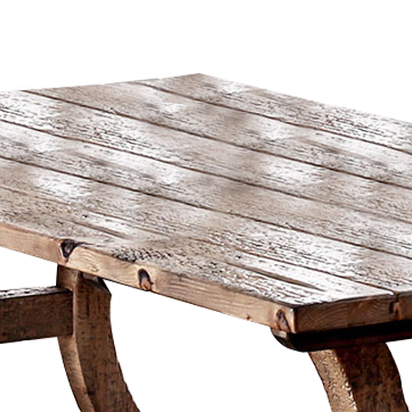 Alt View 1. Manhattan Lane - Wooden Dining Table with Curved Pedestal Base, Brown - Brown.