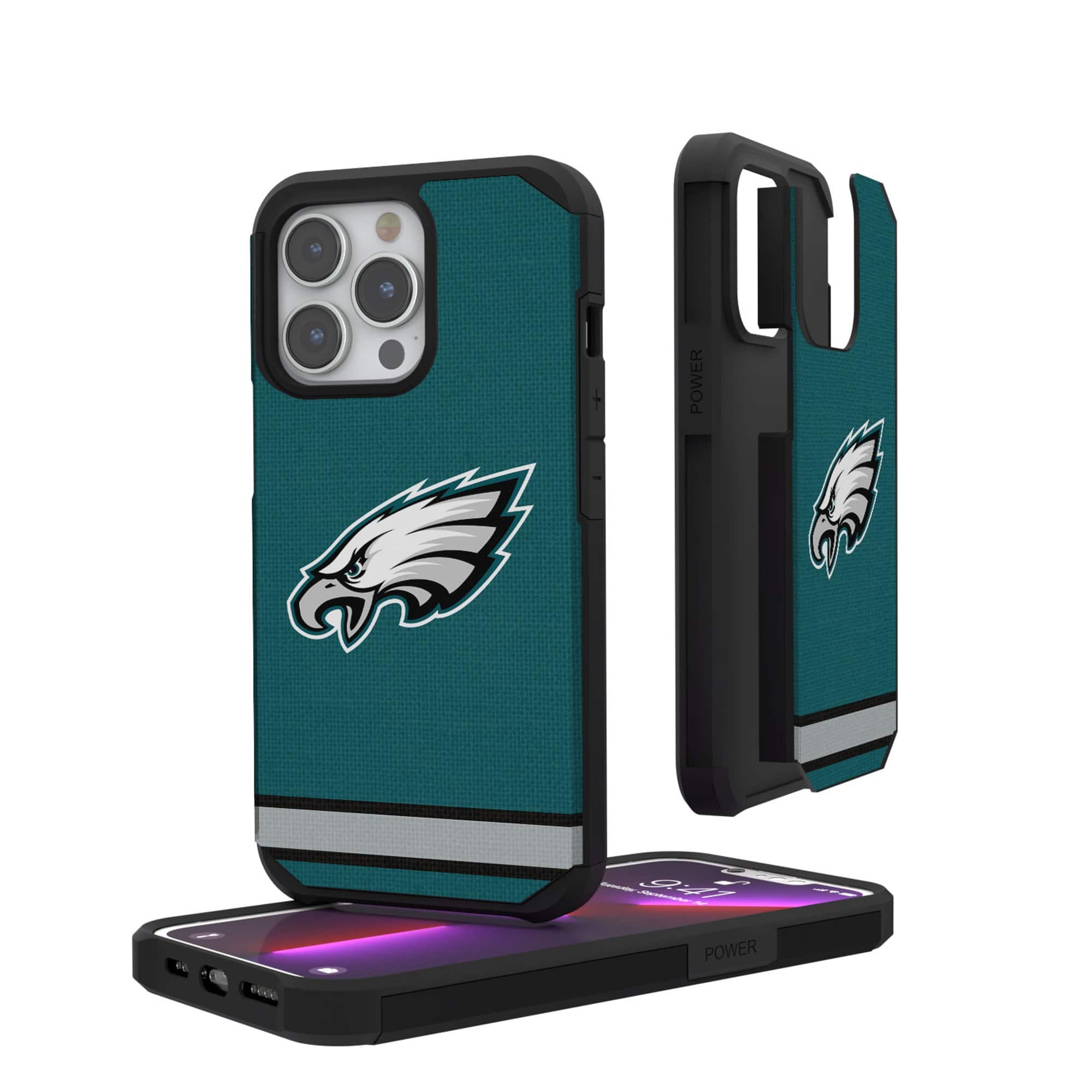 Keyscaper - NFL - Philadelphia Eagles iPhone Rugged Stripe Design Case - 12 mini/13 mini - Multicolor price history on PriceWatchPro