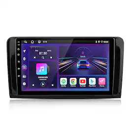 Junsun - For Mercedes-Benz ML-Class W164 2005-2012 8 Core 6+128GB carplay Android 15 GPS 9" Car Stereo Radio WIFI RDS SWC BT FM - Black