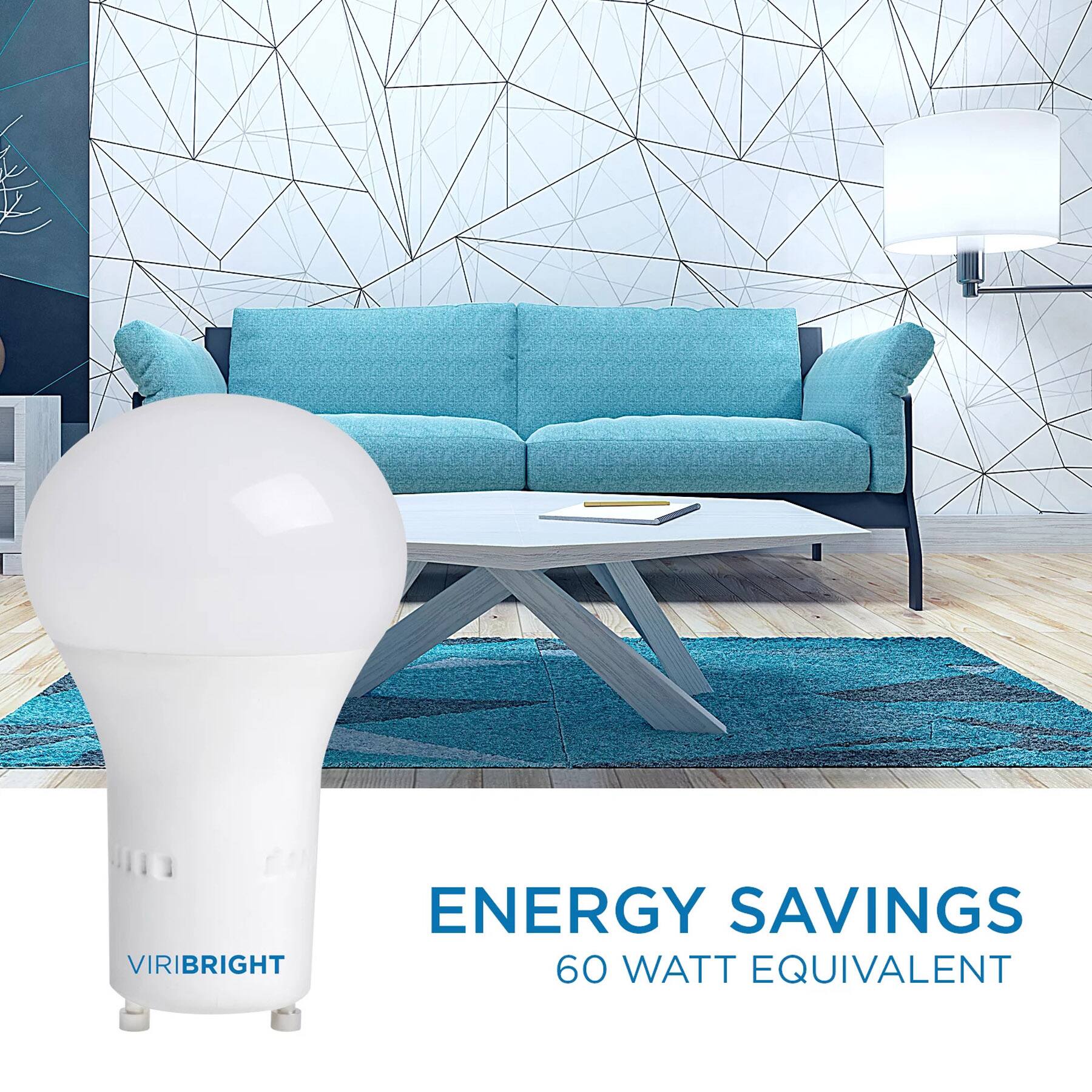 VIRIBRIGHT
ENERGY SAVINGS
60 WATT EQUIVALENT