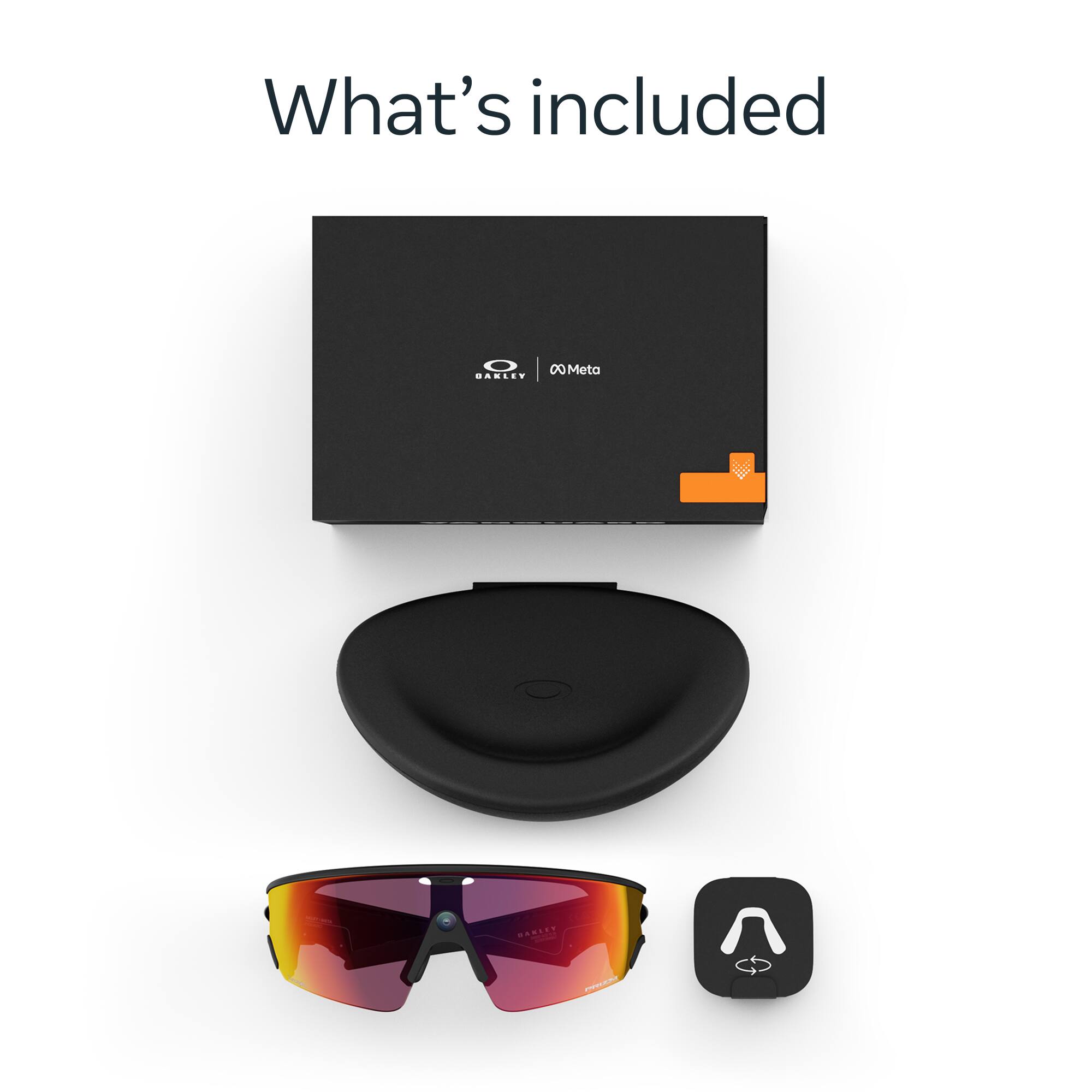 What's included

- Meta CANLEY PC
- Box
- Charging Case
- Sunglasses
- USB-C Cable