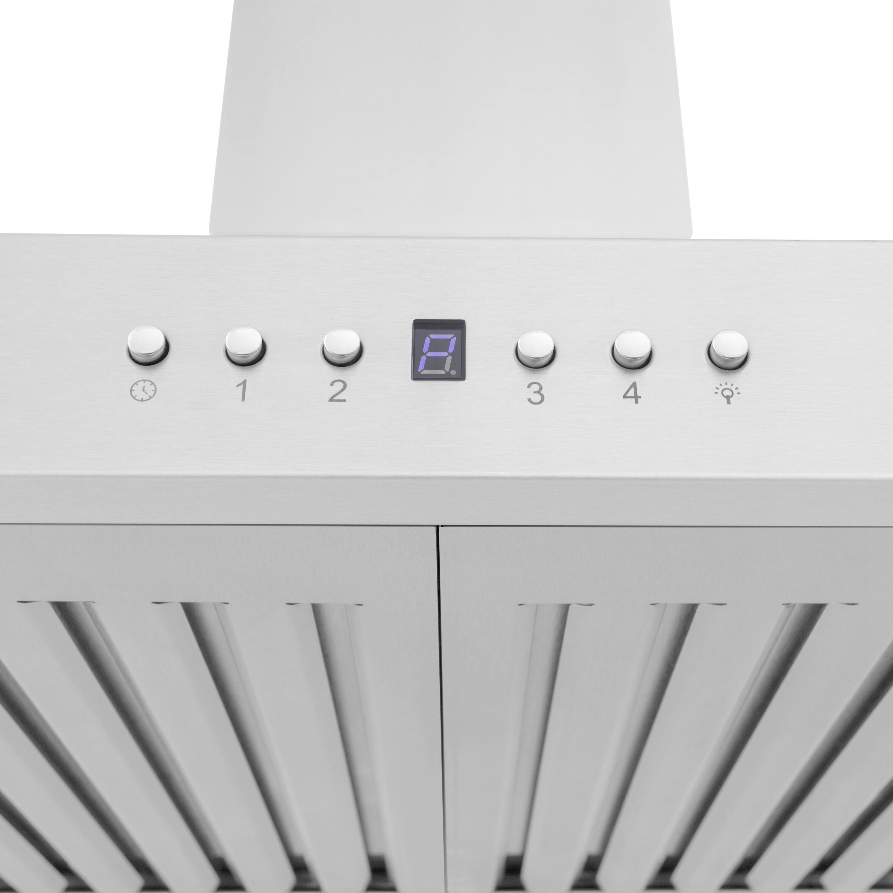 Alt View 1. ZLINE - 48" Externally Vented Range Hood - Brushed Stainless Steel.