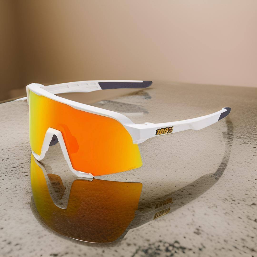 Back. 100% - 100% S3 Sunglasses Soft Tact White HiPER Red Lens - N/A.