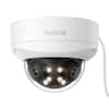 Front. Reolink - Duo P757 16MP Dual-Lens PoE Security Camera 180° Panoramic Dome IK10 Vandal-Proof with Motion Track, Color Night Vision - White.