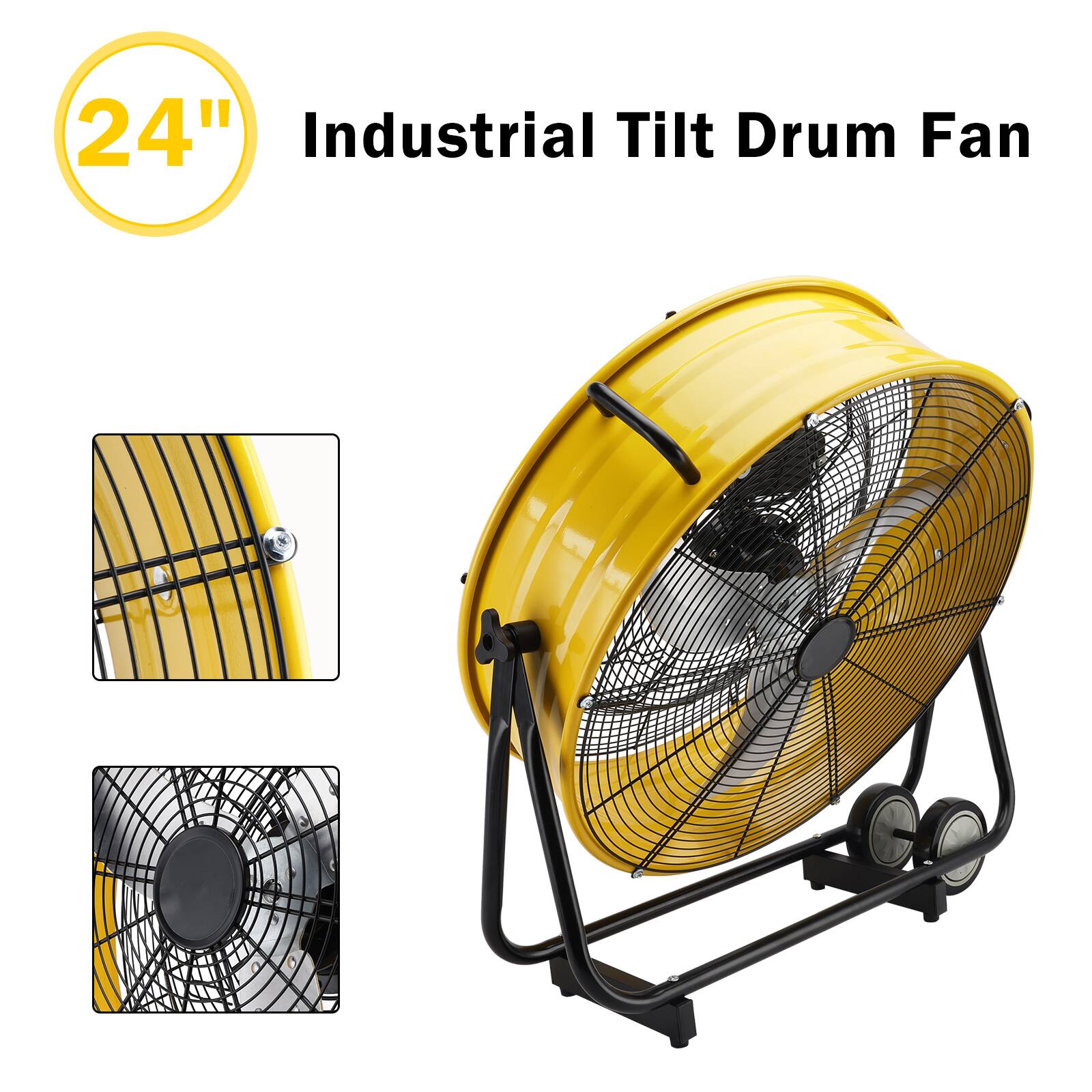 24" Industrial Tilt Drum Fan