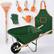 Front. Best Choice Products - Best Choice Products Kids Wheelbarrow Gardening Tool Set 8 Piece with Metal Tools, Apron, Gloves Ages 3+ - Green/Orange - Green/Orange.