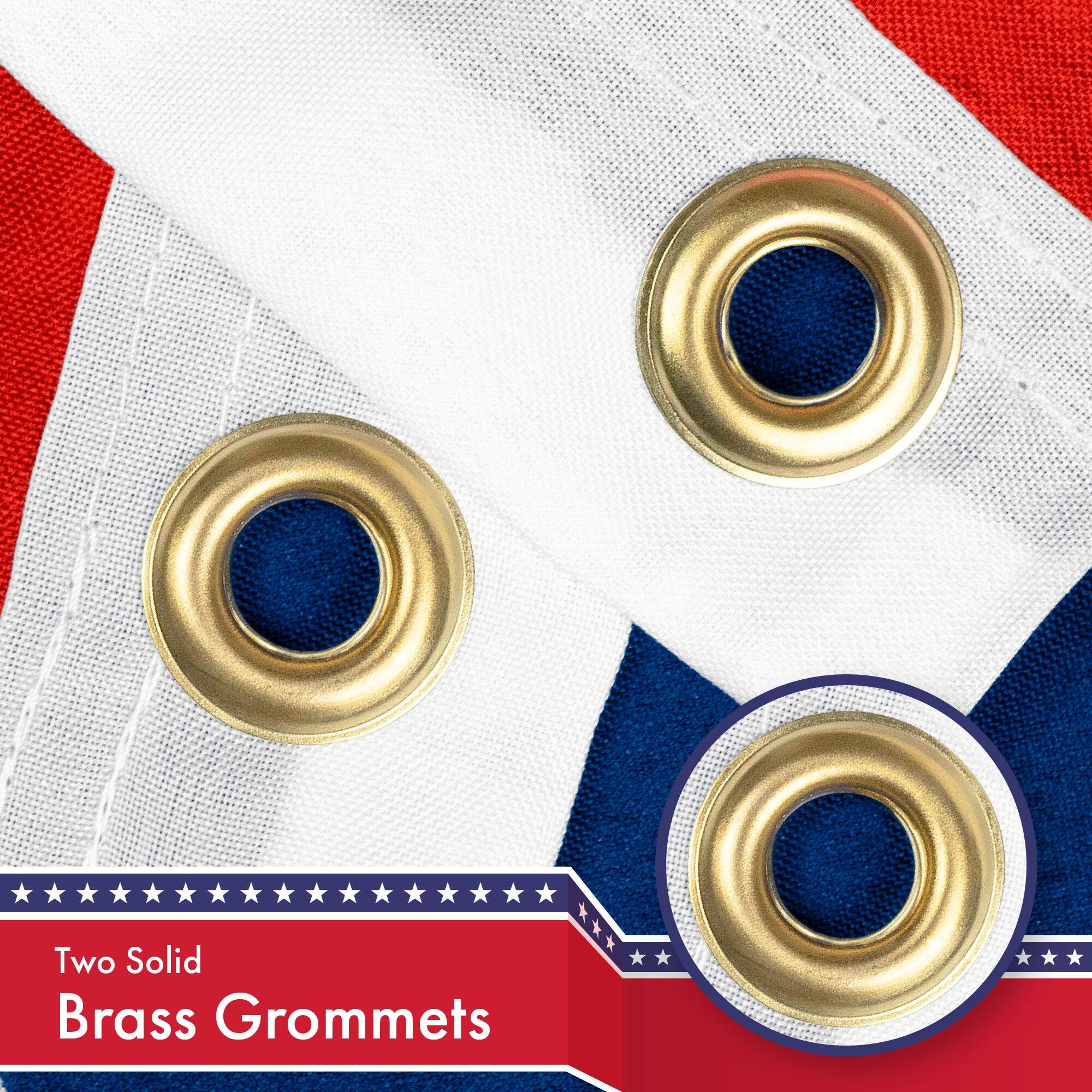 Two Solid Brass Grommets