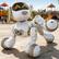 Front. Ruko - 18011 Smart Robot Dog Toy for Kids, Interactive Puppy with Remote & Gesture Control,Gifts for boys and girls - White & Gold.