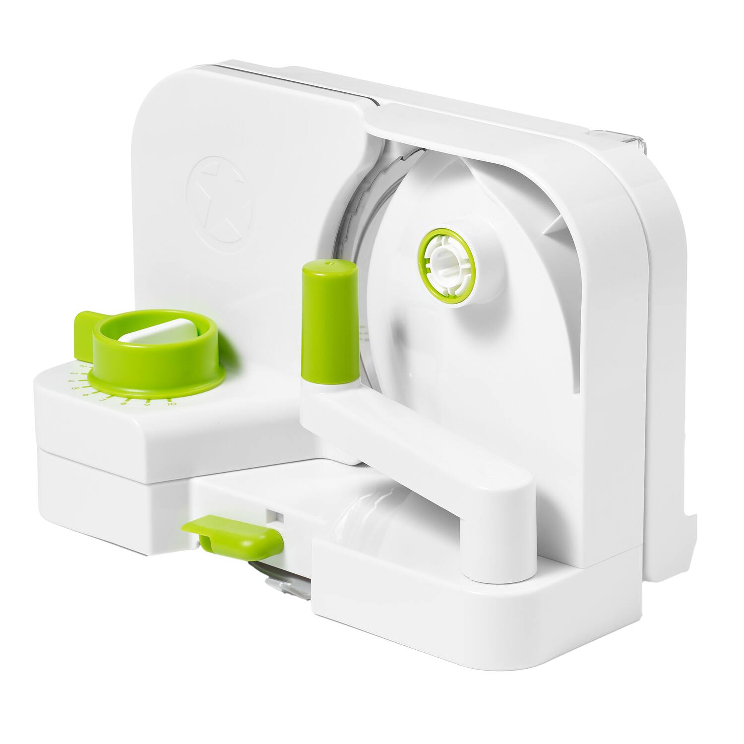 Alt View 1. Starfrit - Deli Slicer 6.5" Stainless Steel Blade - White/Green.