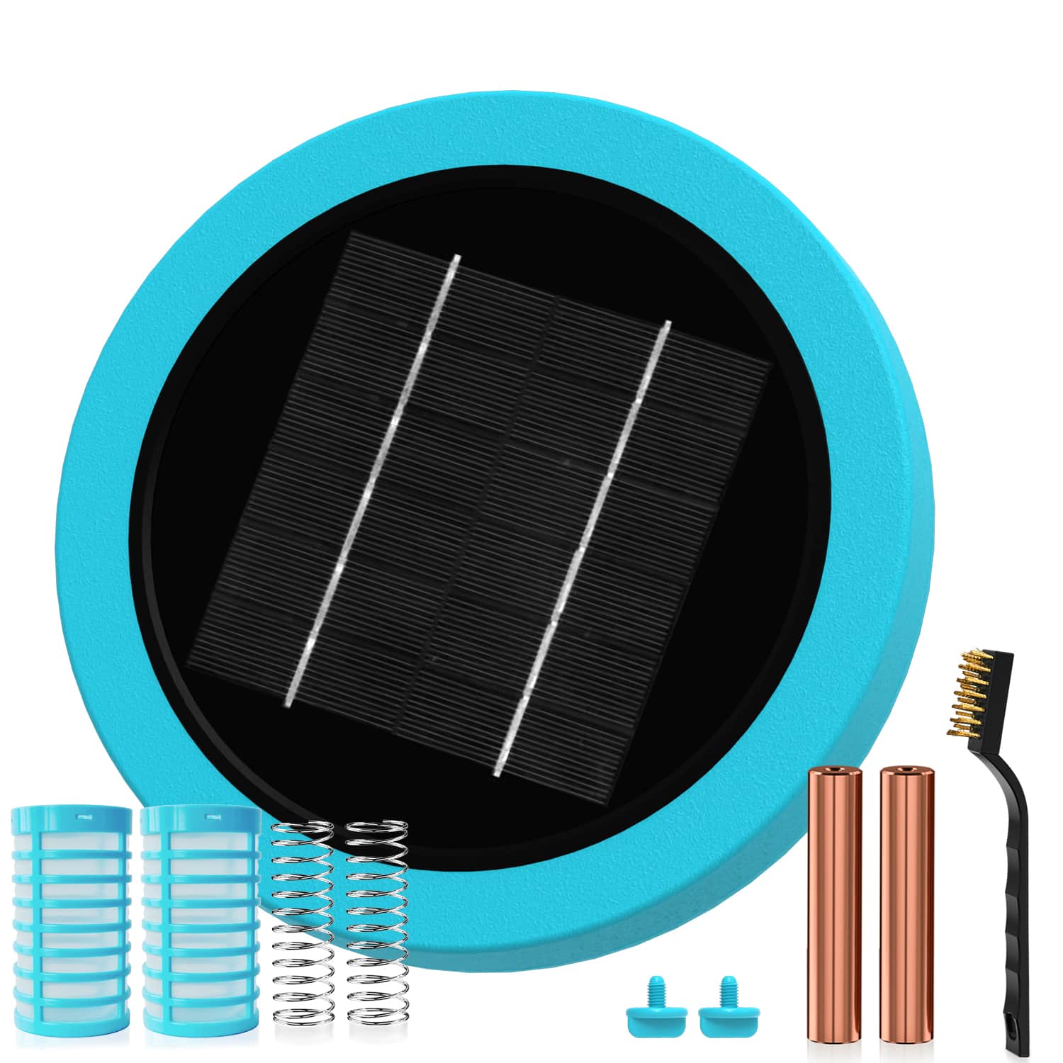 Fehokinch - Solar Pool Cleaner & Floating Water Purifier,Copper for Pool 35,000 Gallons