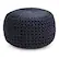 Front. Simpli Home - Renee Round Pouf - Navy.