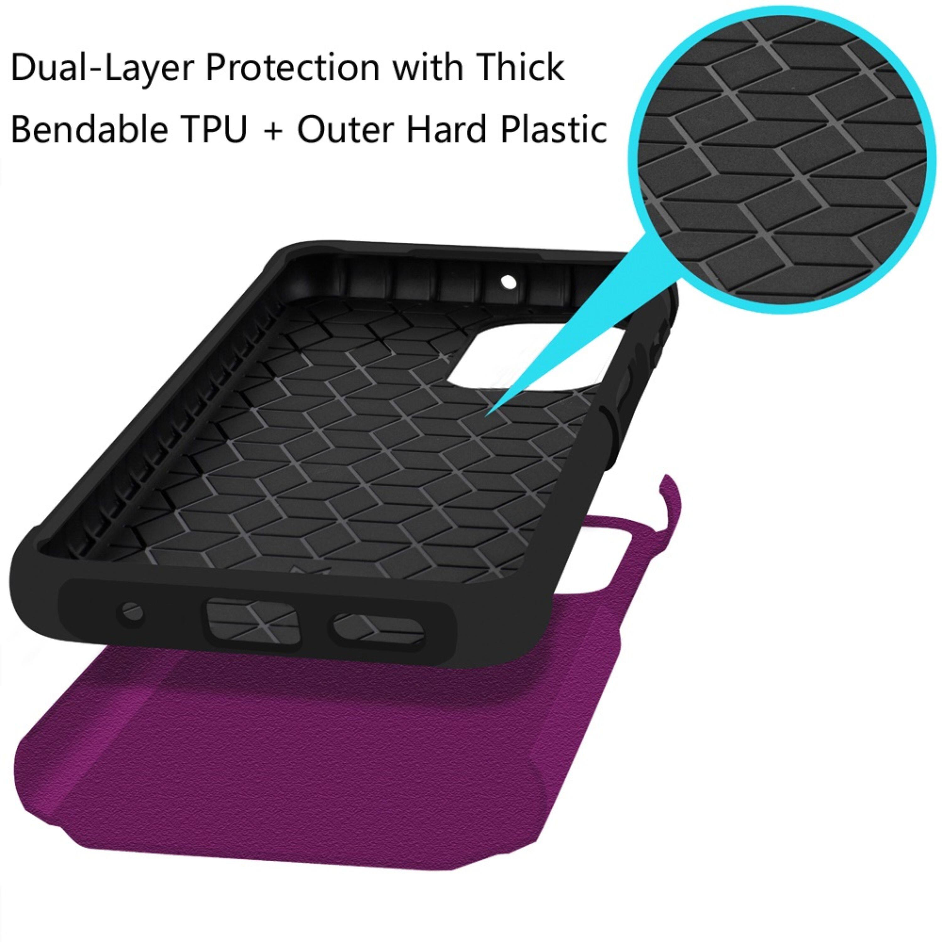 Dual-Layer Protection with Thick Bendable TPU + Outer Hard Plastic