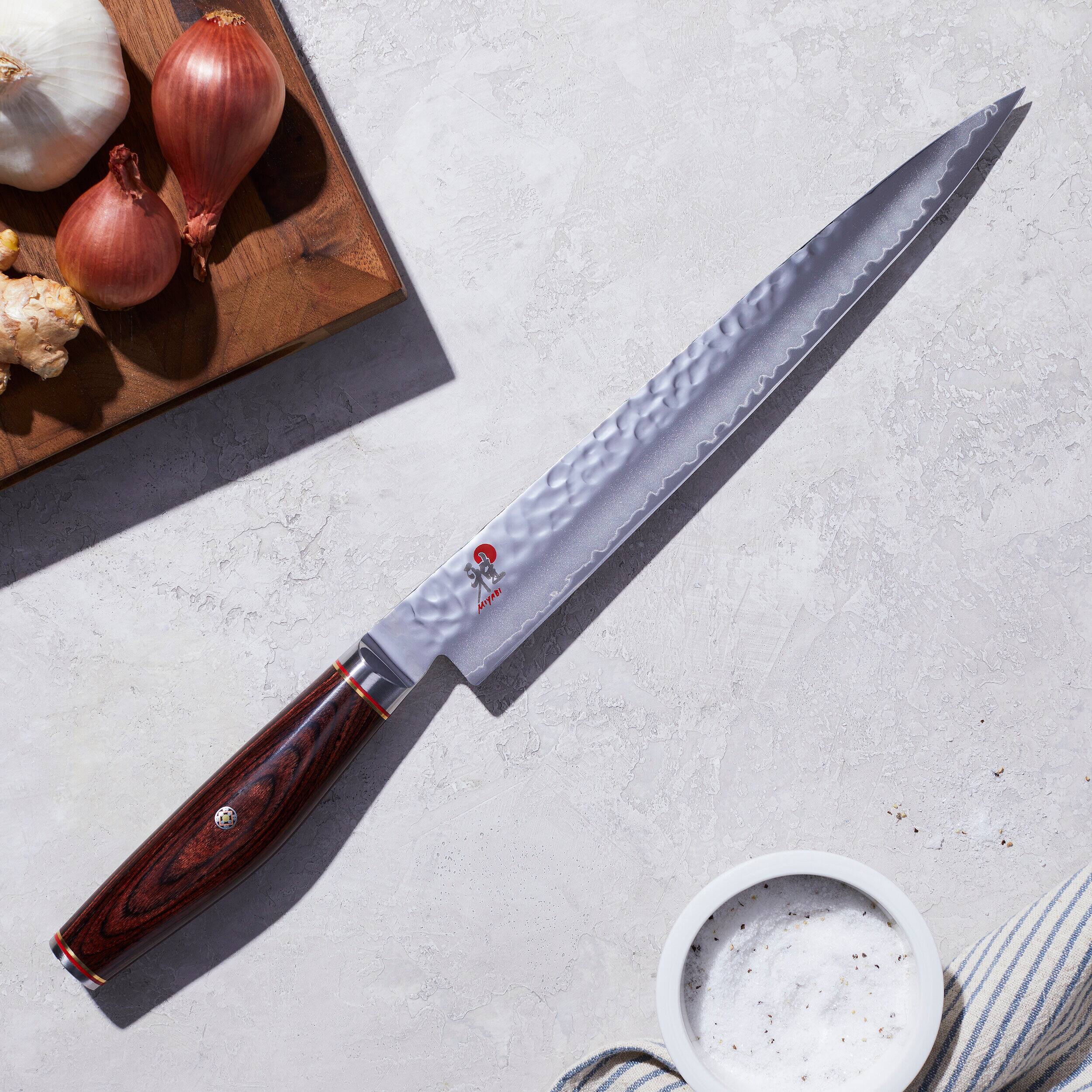 Alt View 1. Miyabi - Miyabi Artisan 9.5-inch Slicing Knife - Stainless Steel.