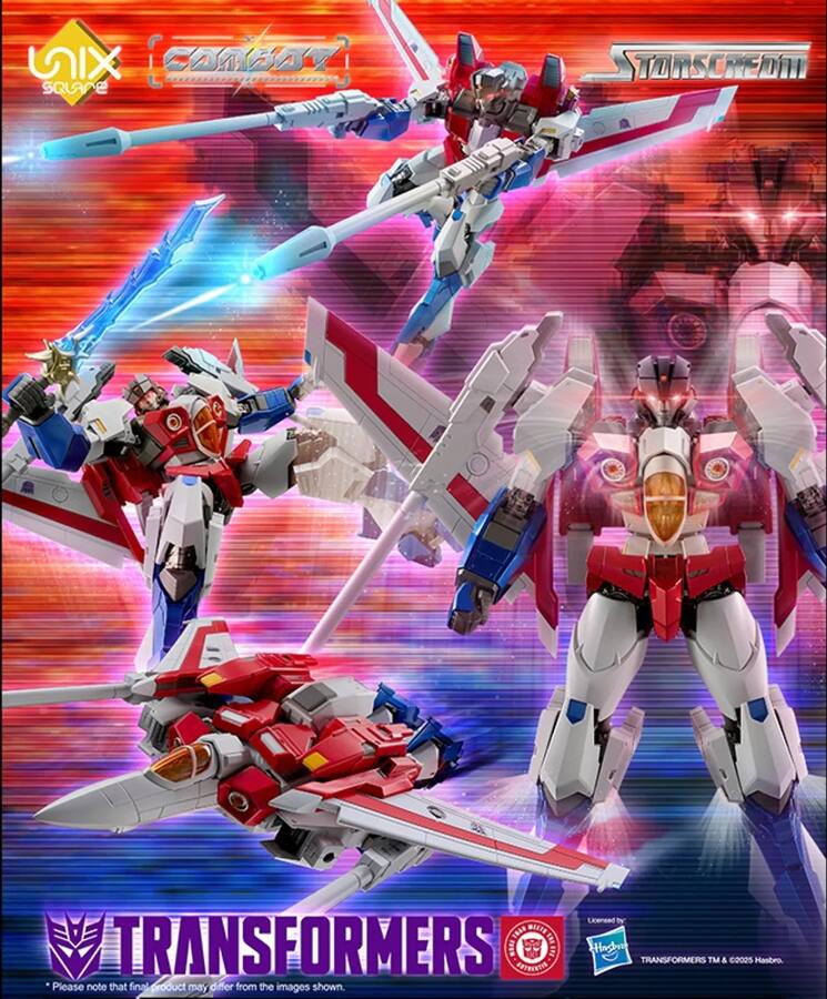 MIX E Conpay SQLane TONSCHEDN License 1.34 WASTS TRANSFORMERS GATINED CRE Haslen TRANSFORMERS TM & 2025 Hasbro. DARIE Please note that final product may differ from the images shown.