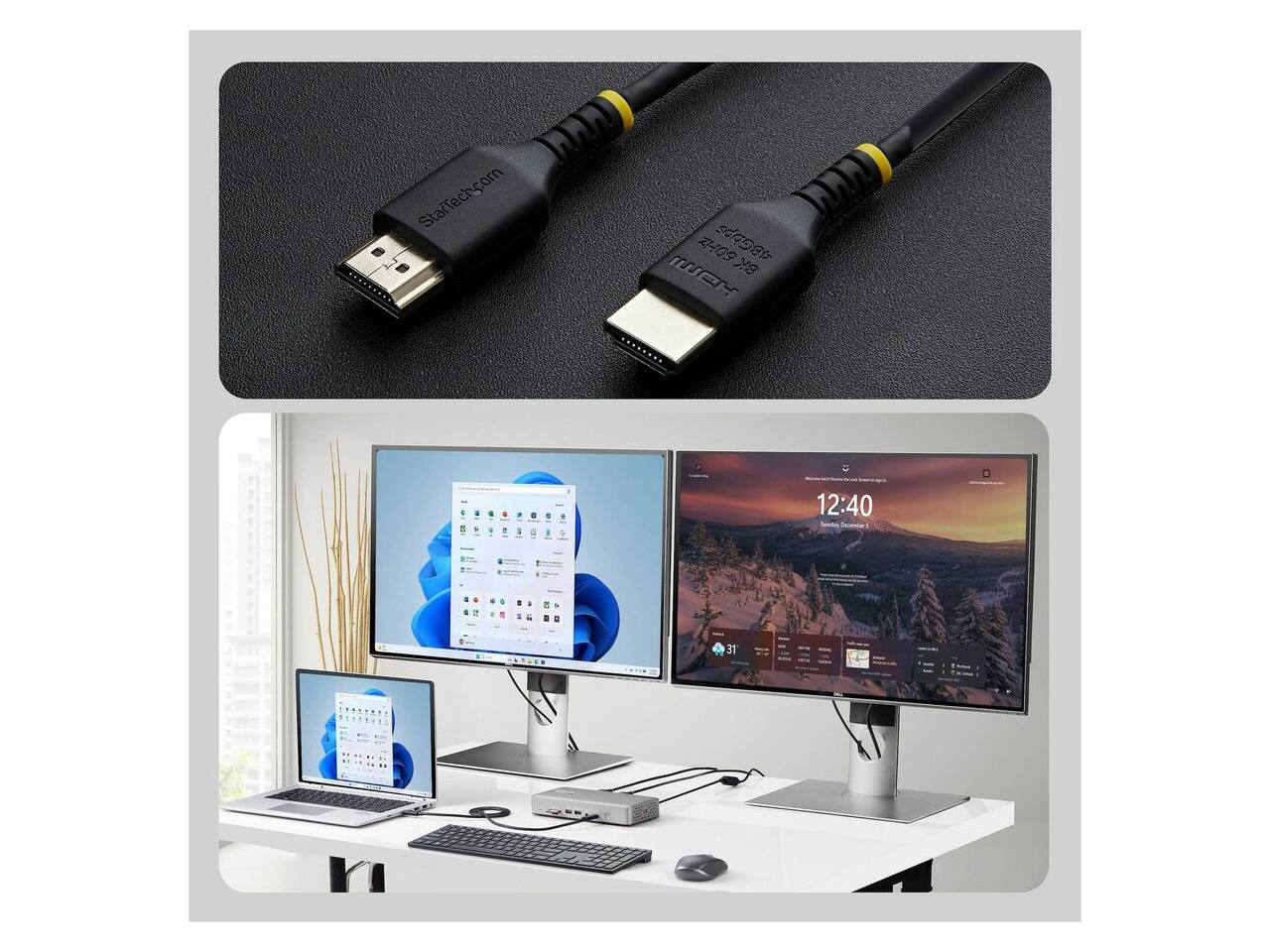 StarTech.com  
2009 48Gbps HDMI 3X  
12:40 Fadisday  
31