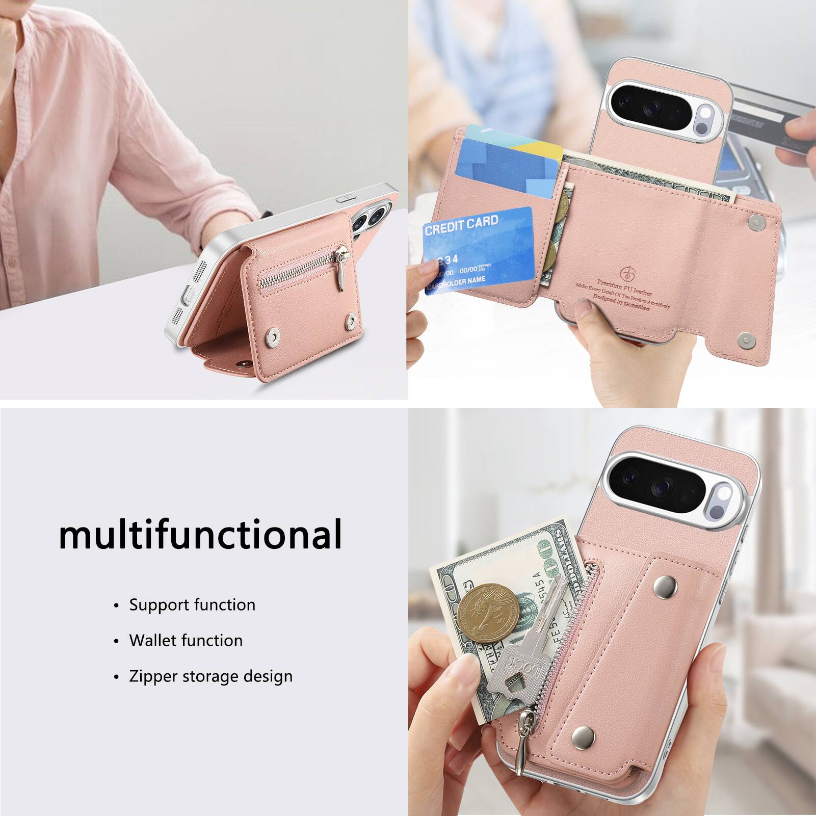 SUBSCRIPTIONS,
CREDIT CARD 34 00 00/00/16 HOLDER NAME
Vida brown Premium PG Dudgest Daily of The leather by Profen undredrety Cocolles
multifunctional Support function Wallet function Zipper storage design
545A FES

multifunctional
- Support function
- Wallet function
- Zipper storage design