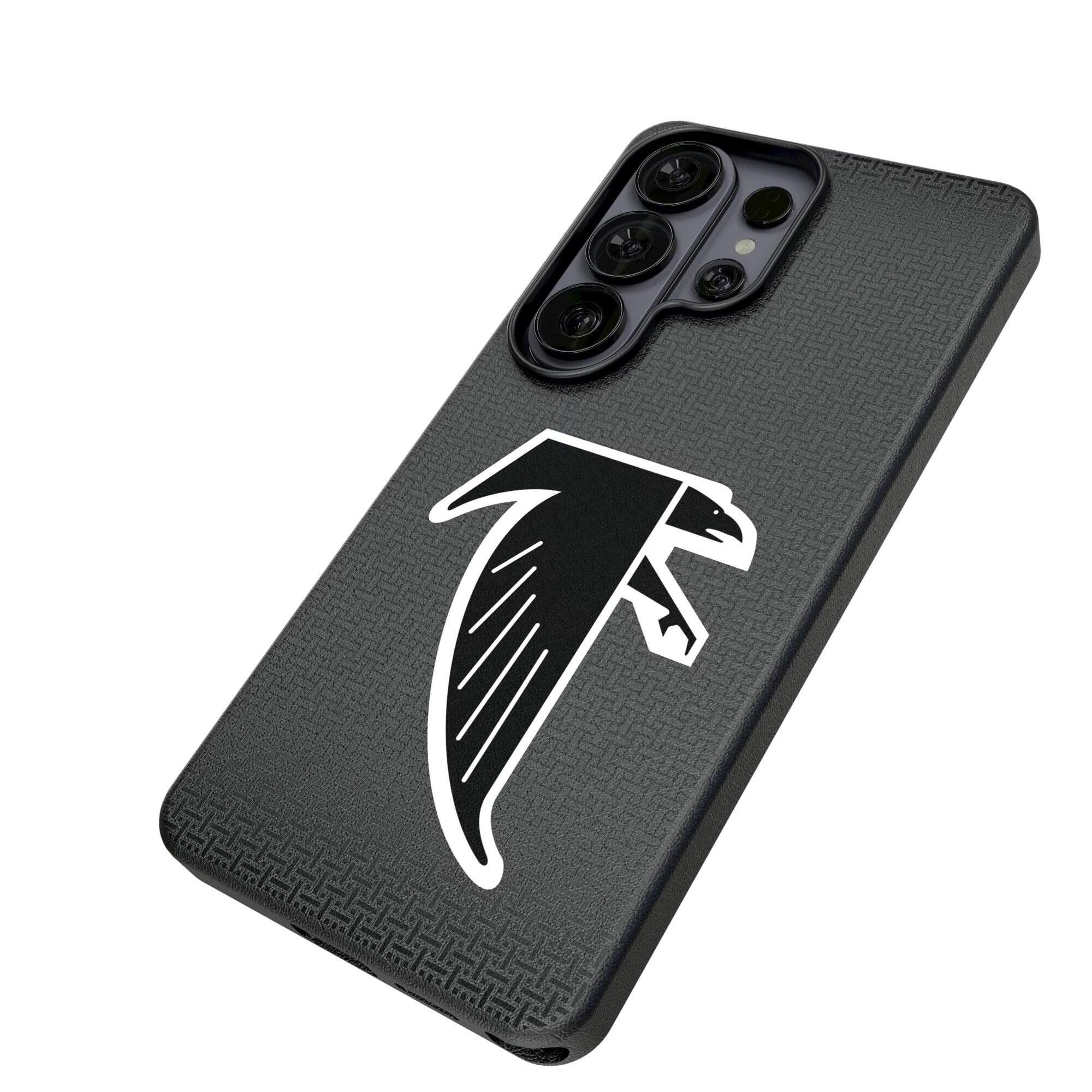 Alt View 1. Keyscaper - Atlanta Falcons Historic Collection 1990-2002 Galaxy Magnetic Bump Case - S24 - Black.