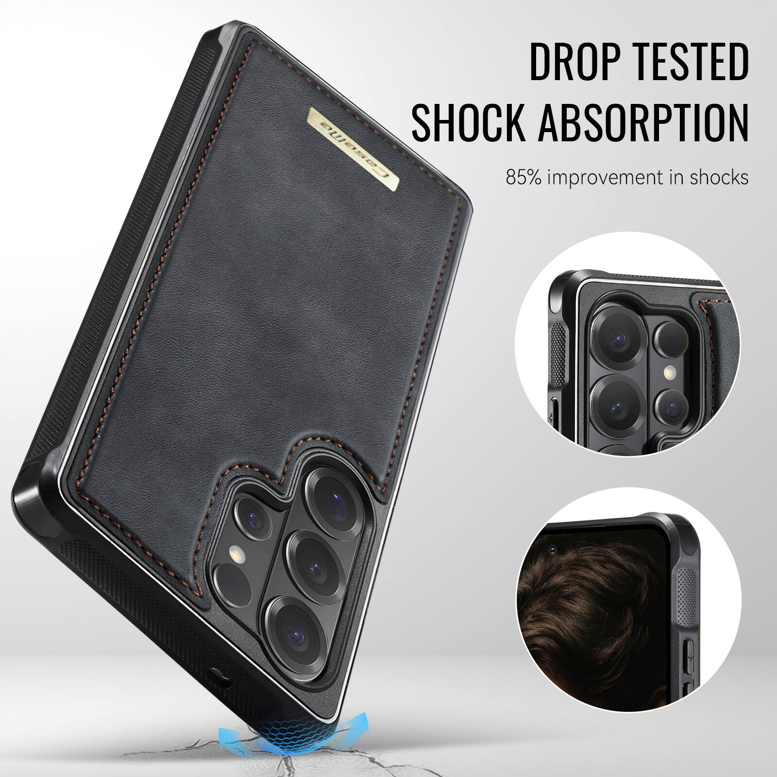 DROP TESTED SHOCK ABSORPTION  
85% improvement in shocks