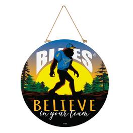 Evergreen Enterprises - St. Louis Blues 18" Bigfoot "Believe in Yourself" Team Logo Wood Round Door Sign - Multicolor
