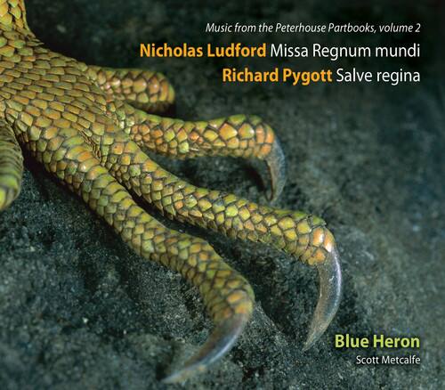 Music from the Peterhouse Partbooks, volume 2

Nicholas Ludford  
Missa Regnum mundi

Richard Pygott  
Salve regina

Blue Heron  
Scott Metcalfe