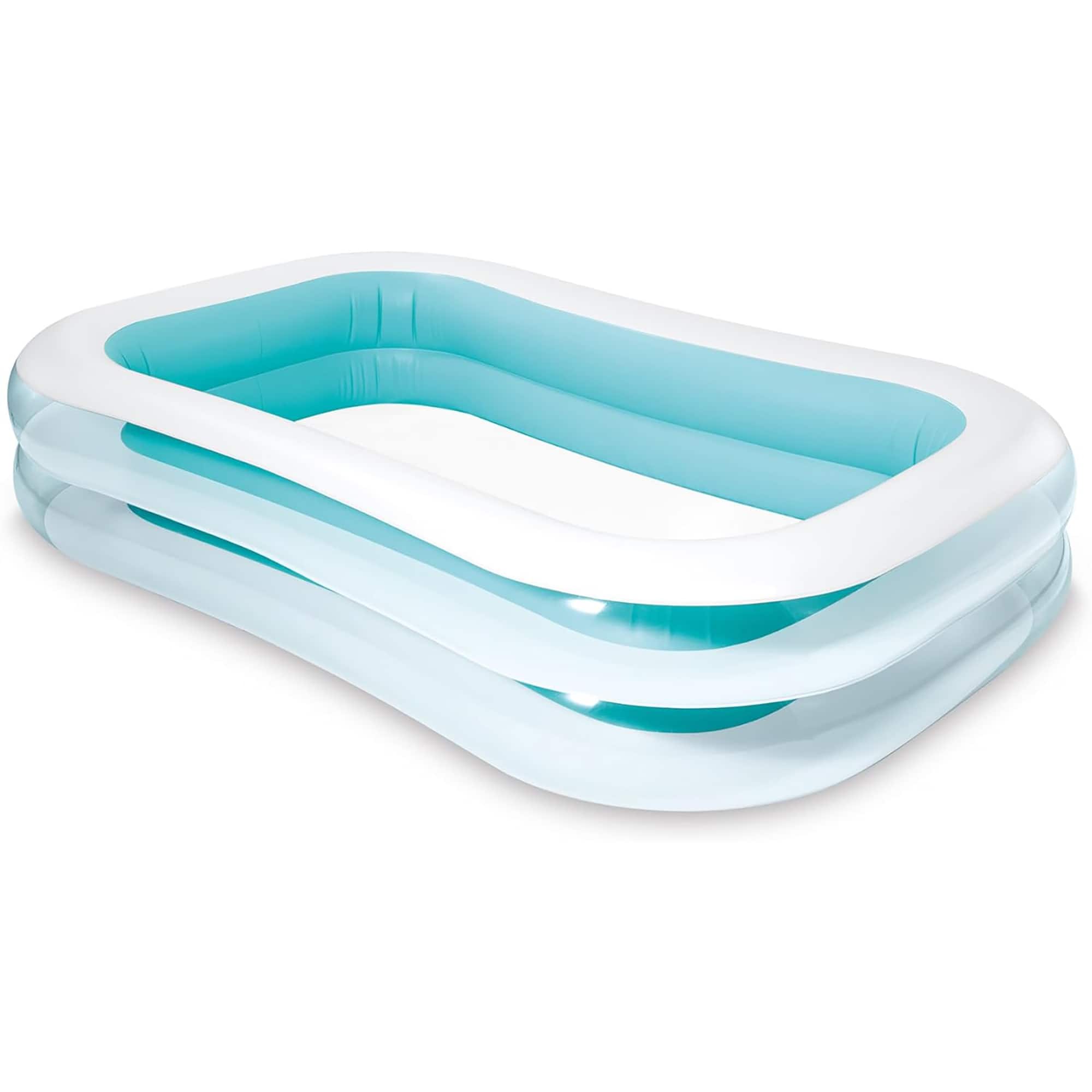 Front. Intex - Swim Center Family Pool - Blue & White.