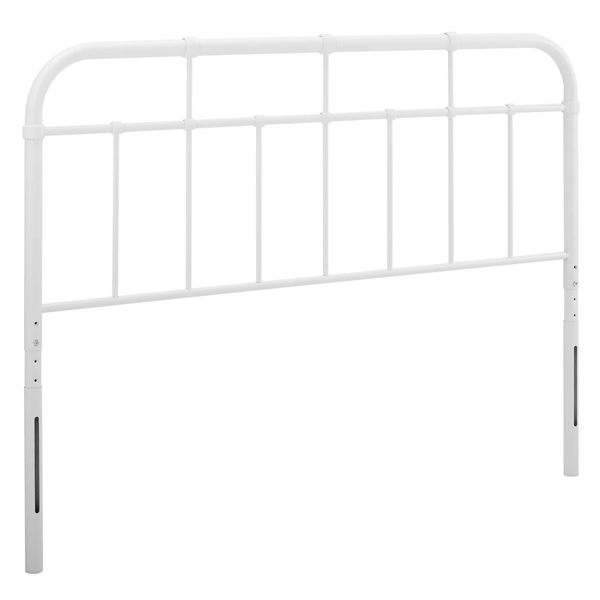 Angle. Modway - Alessia Metal Headboard - White.