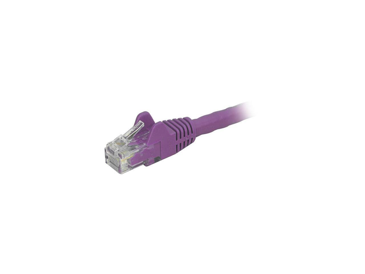Alt View 1. StarTech.com - StarTech Cat6 Patch Cable - 6 in - Purple, Snagless RJ45 Ethernet Cord.