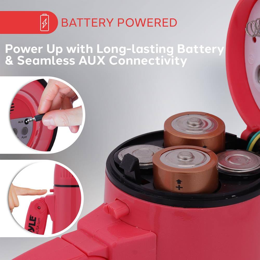 BATTERY POWERED

Power Up with Long-lasting Battery & Seamless AUX Connectivity

AUX PLAY

YLE.com eUSA