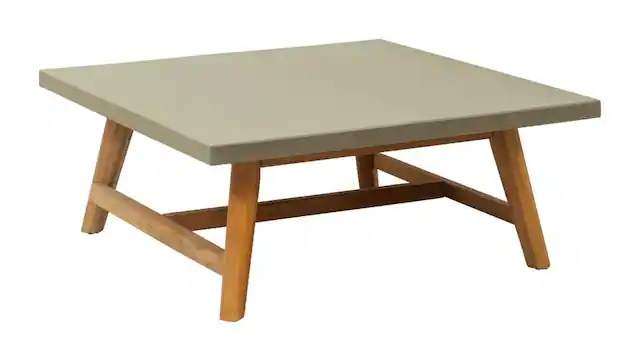 Front. Hivvago - Kert Coffee Table Gray - Gray.