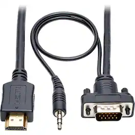Tripp Lite - HDMI to VGA Adapter Converter Cable Active + 3.5mm M/M 1080p 6ft 6'