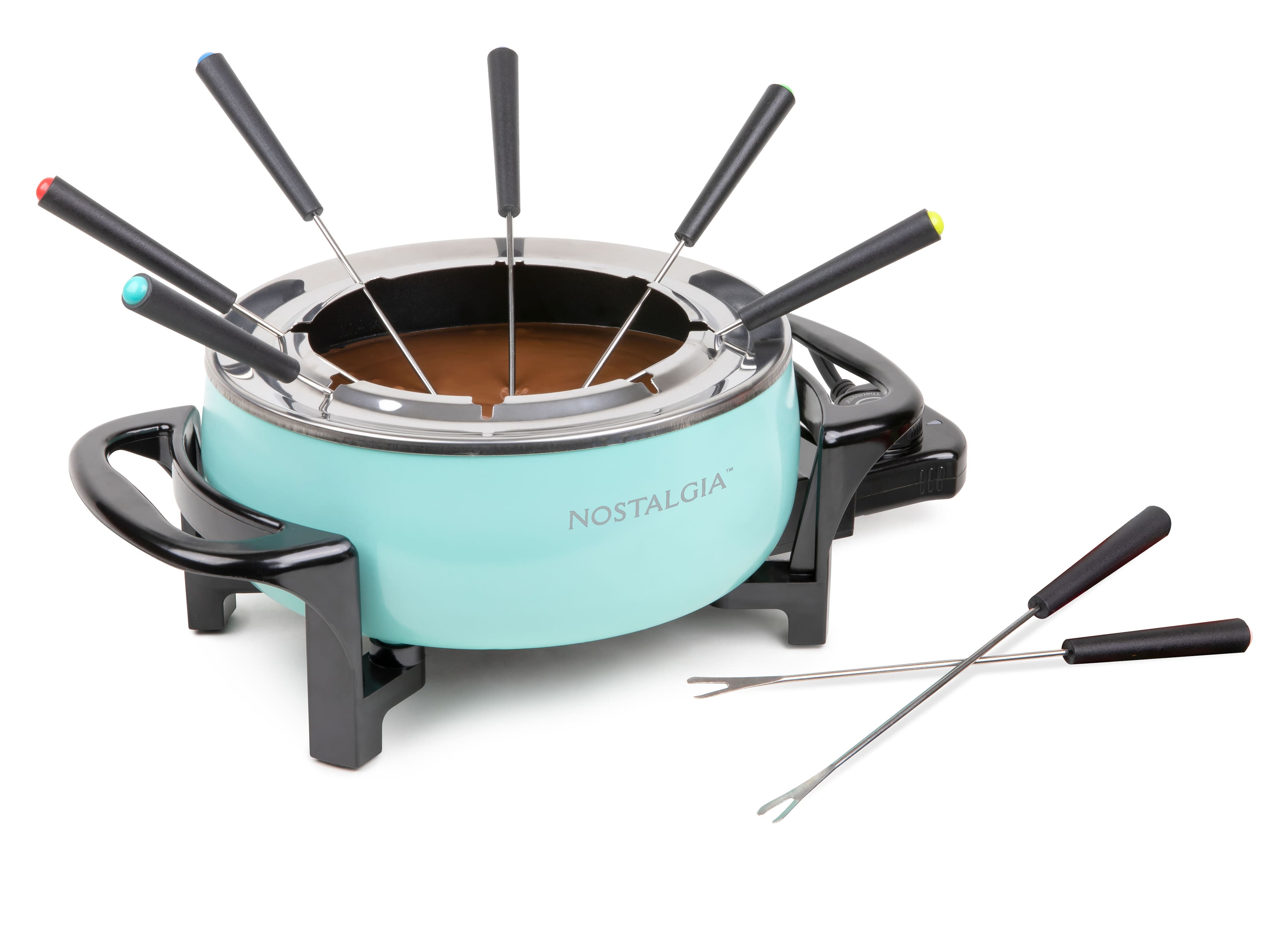Nostalgia - 12-Cup Electric Fondue Pot - Aqua