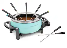 Nostalgia - 12-Cup Electric Fondue Pot - Aqua