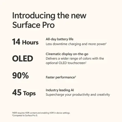 Microsoft Surface Pro Copilot+ PC 13” Snapdragon X Plus 16GB Memory 512GB SSD Device Only (11th Edition) Dune ZHY-00042 - Best Buy