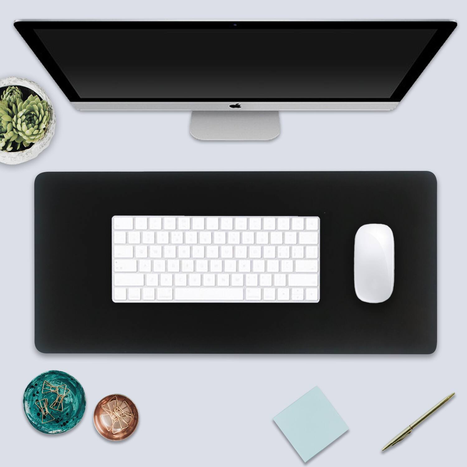 Alt View 1. OTM Essentials - Desk Mat, Cloth - Black.