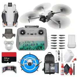 Bundle - DJI - Mini 4 Pro Drone with RC 2 Controller Accessory
