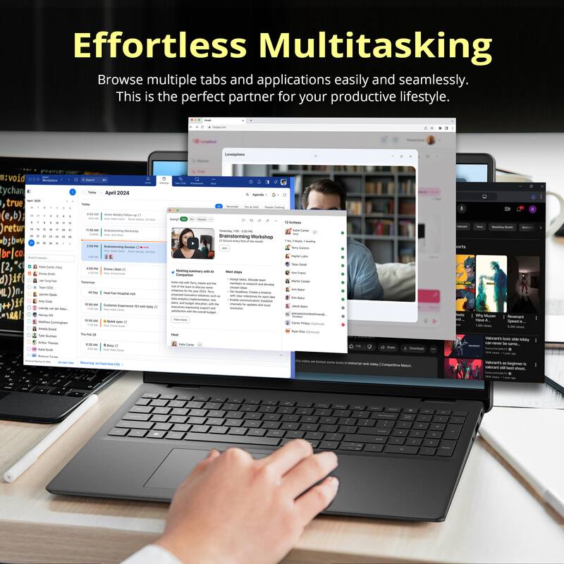 Effortless Multitasking

Browse multiple tabs and applications easily and seamlessly. This is the perfect partner for your productive lifestyle.