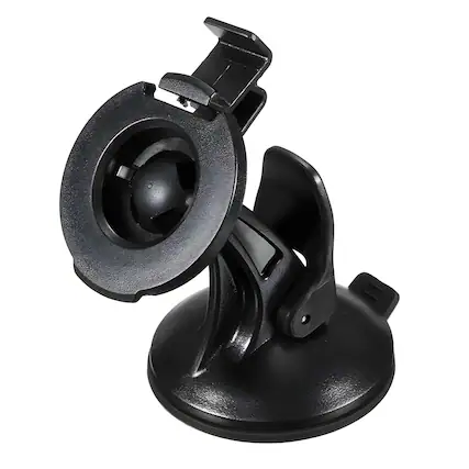 Front. Kitcheniva - Car Suction Cup Mount GPS Holder For Garmin - Black.