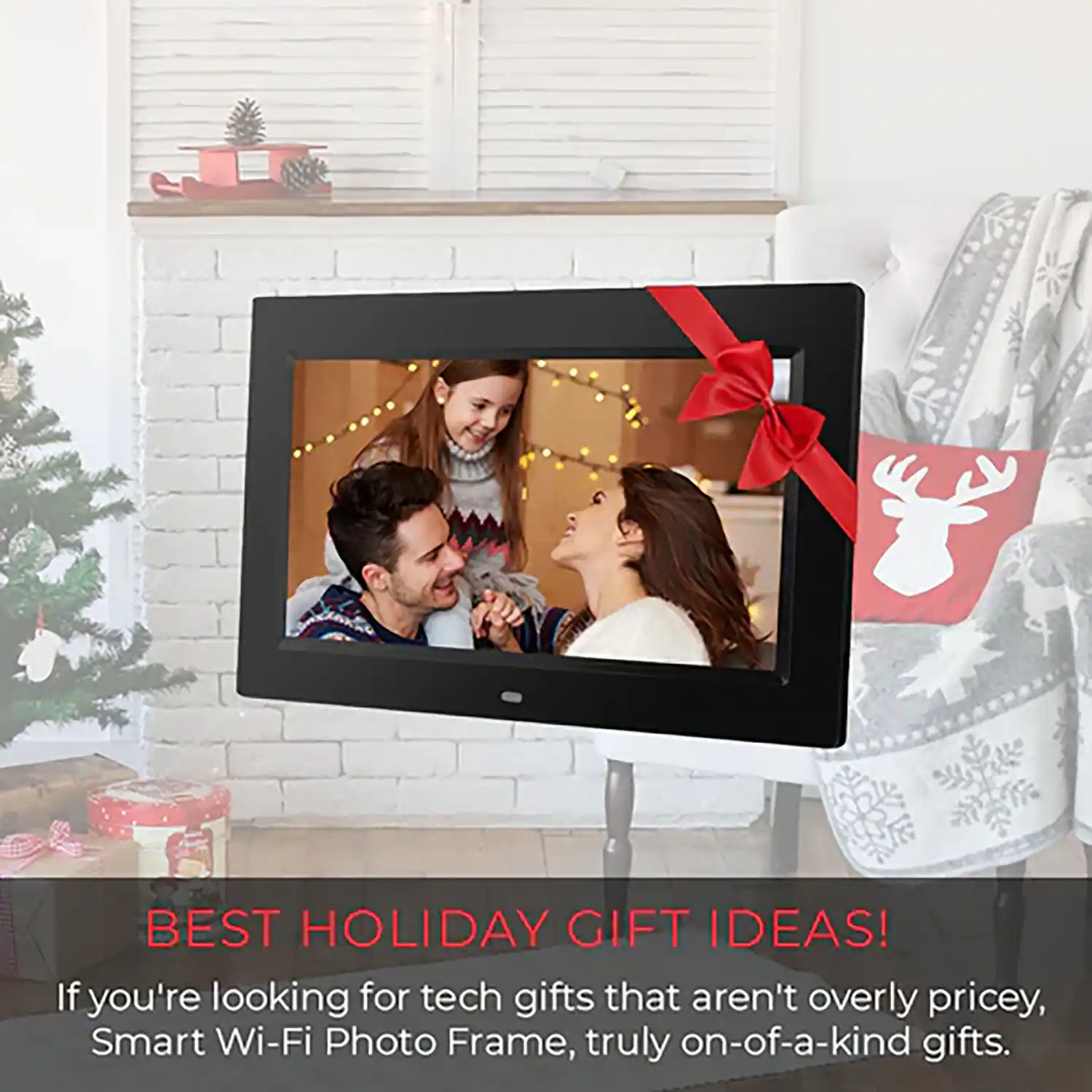 BEST HOLIDAY GIFT IDEAS! If you're looking for tech gifts that aren't overly pricey, Smart Wi-Fi Photo Frame, truly on-of-a-kind gifts.