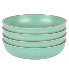 Gibson - Home Rockabye 4 Piece 8.5 Inch Melamine Dinner Bowl Set In - Green