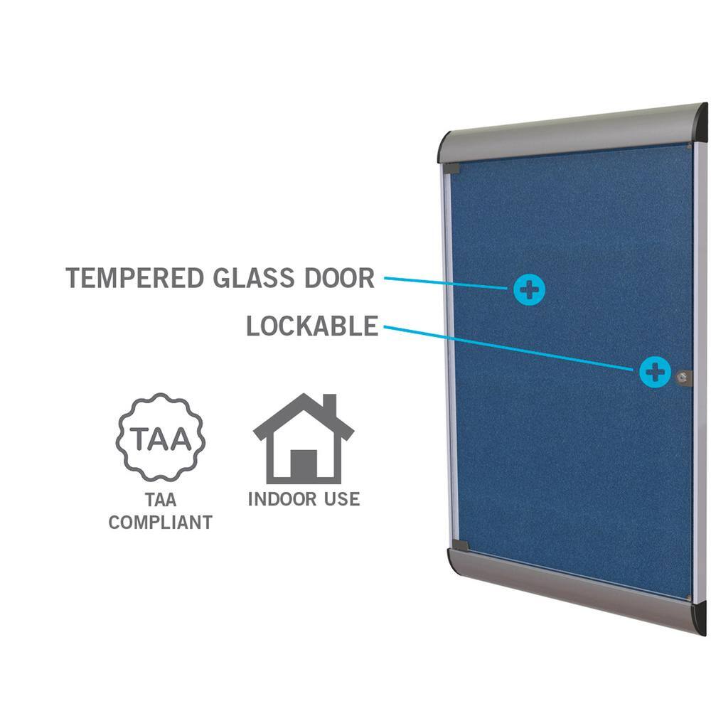 TEMPERED GLASS DOOR LOCKABLE  
TAA COMPLIANT  
INDOOR USE