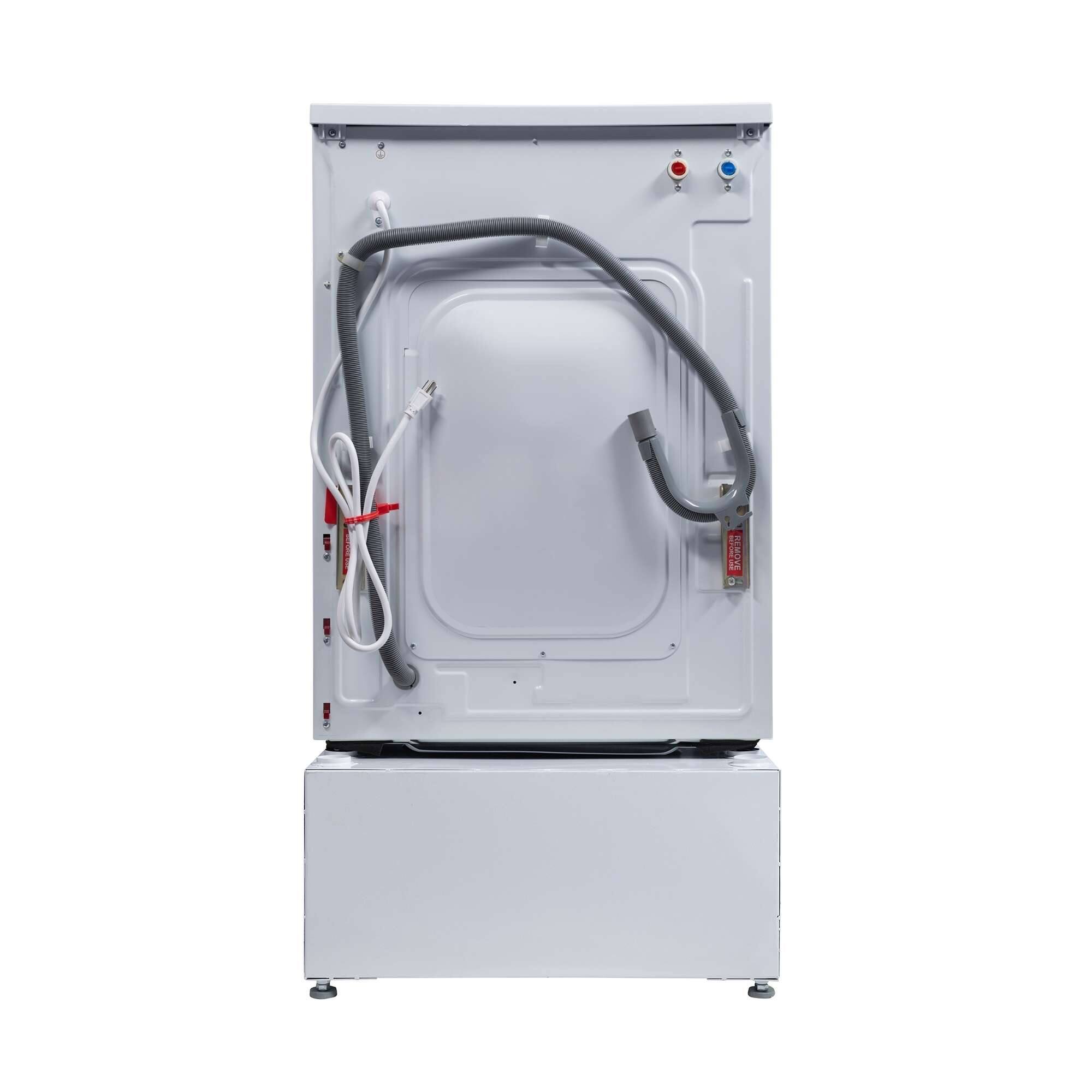 Alt View 1. Equator - Equator 1.62 cf. All-in-One Combo Washer Electric Dryer VENTLESS DRY Fully Built-in 0-Clearance 110V EZ 4700 + Pedestal - White.