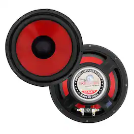 5 CORE - 6 Inch Subwoofer 300W Car Audio Sub Woofer 4 Ohm w PP Cone Deep Bass Replacement Loud Speaker - Red
