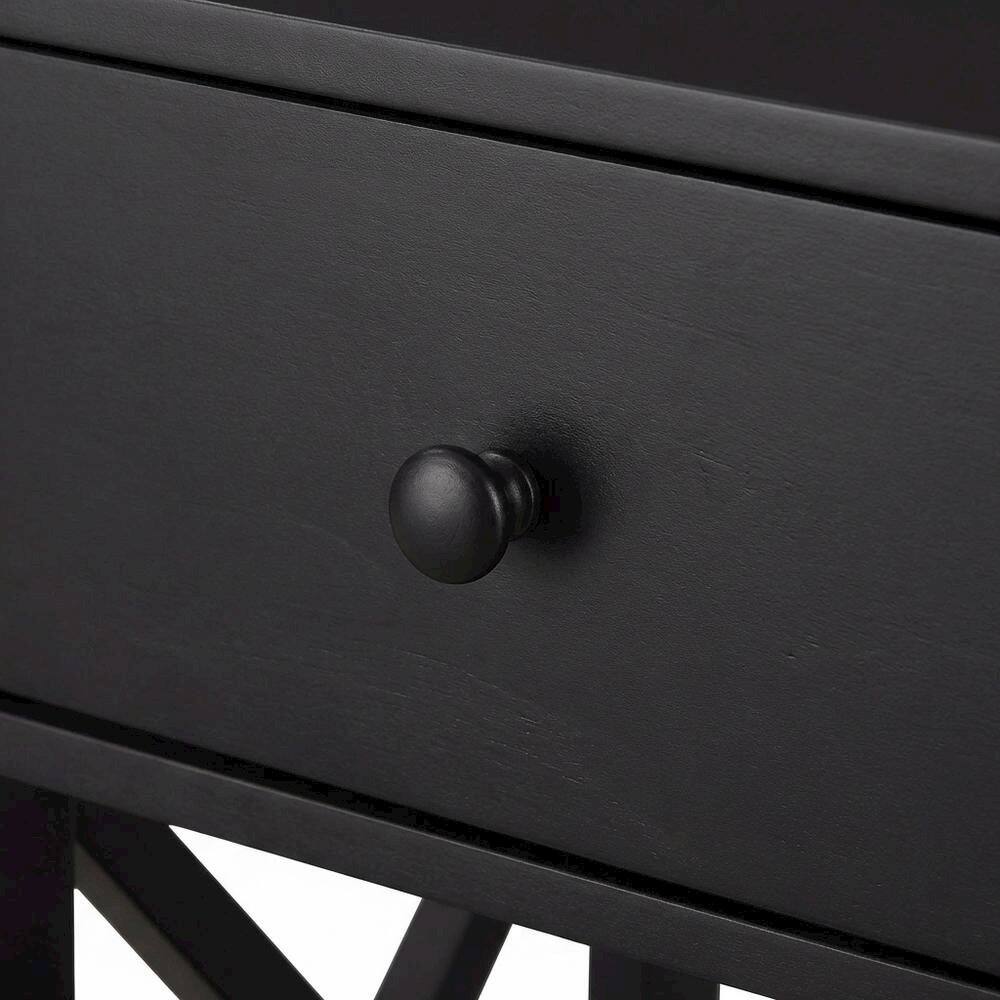 Alt View 2. FurniFact - Espresso 1-Drawer End Table with Compact Square Design - Espresso.