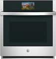GE Profile - 30" Smart Built-In Single Electric Convection Wall Oven with No Preheat Air Fry and Precision Cooking - Stainless Steel