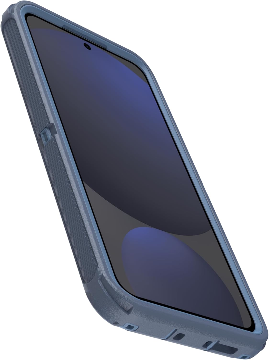 Left. OtterBox - OtterBox Galaxy S24 FE (Only) - Defender Series Case - Case Only - Rugged & Durable - with Port Protection - Baby Blue Jeans (Blue).