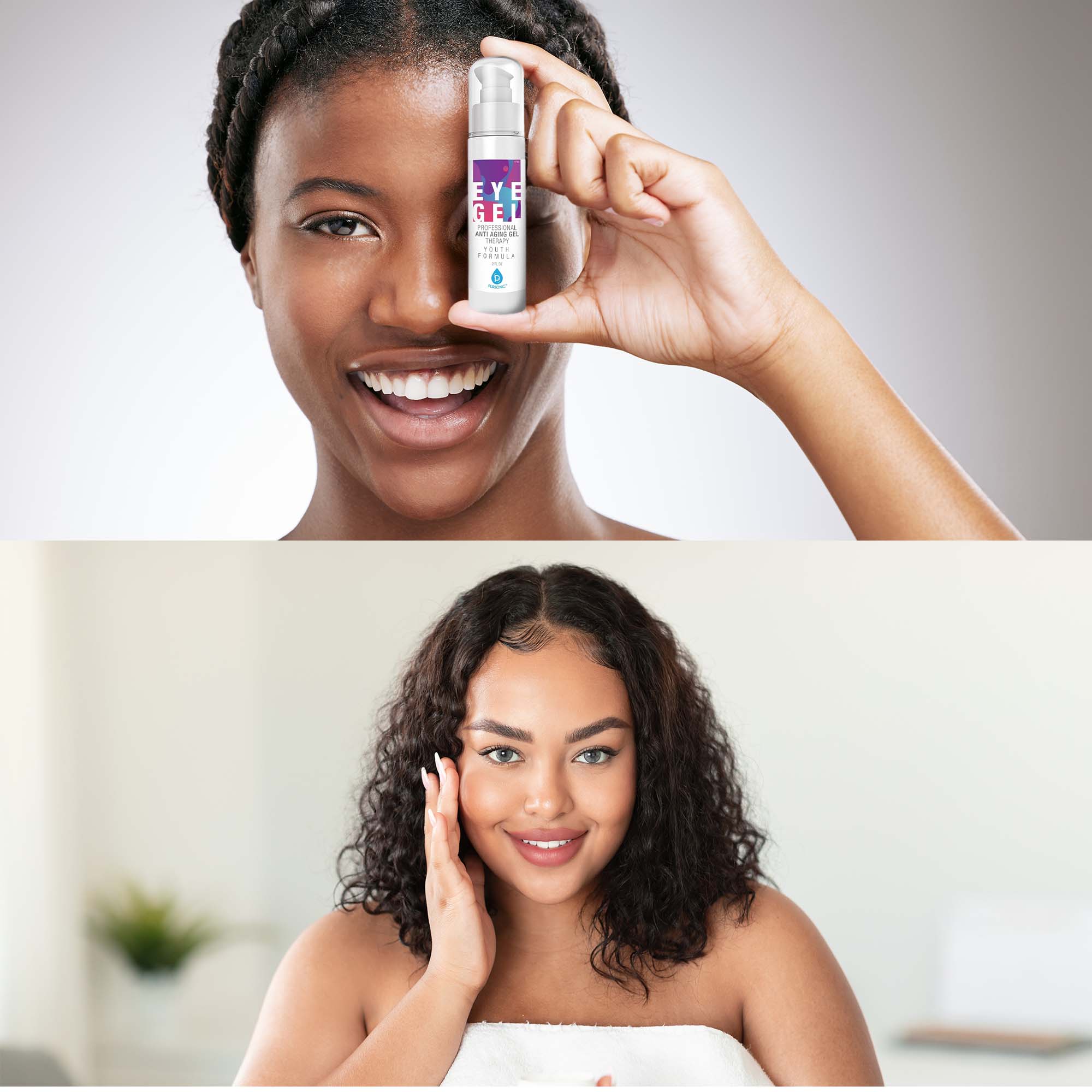 EYE GEL  
ANTI AGING GEL  
FOR UNDER EYES  
100% NATURAL  
60ml